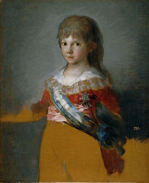 El infante Francisco de Paula, Francisco de Goya